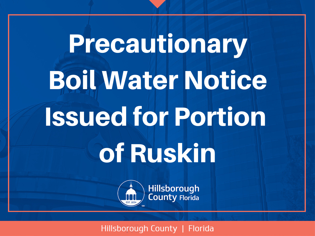 Large portion of Hillsborough County under precautionary water boil, Tampa