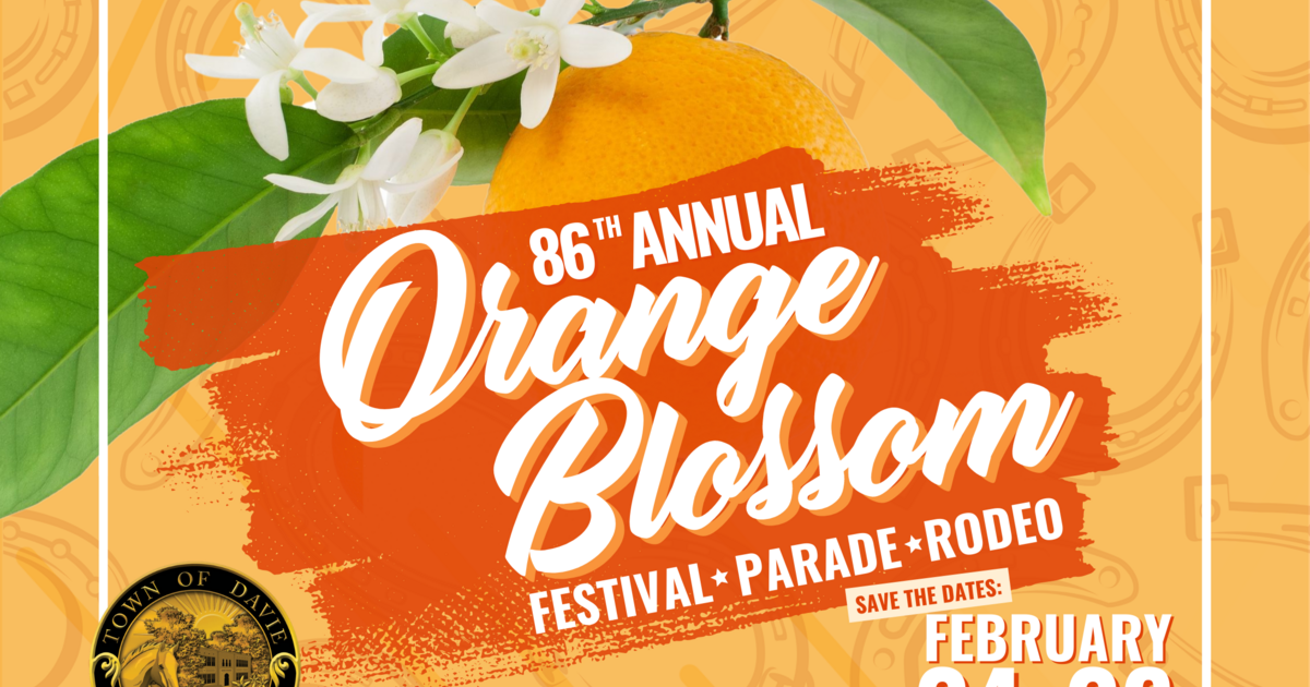 The Town of Davie will host its threeday 86th Annual Orange Blossom