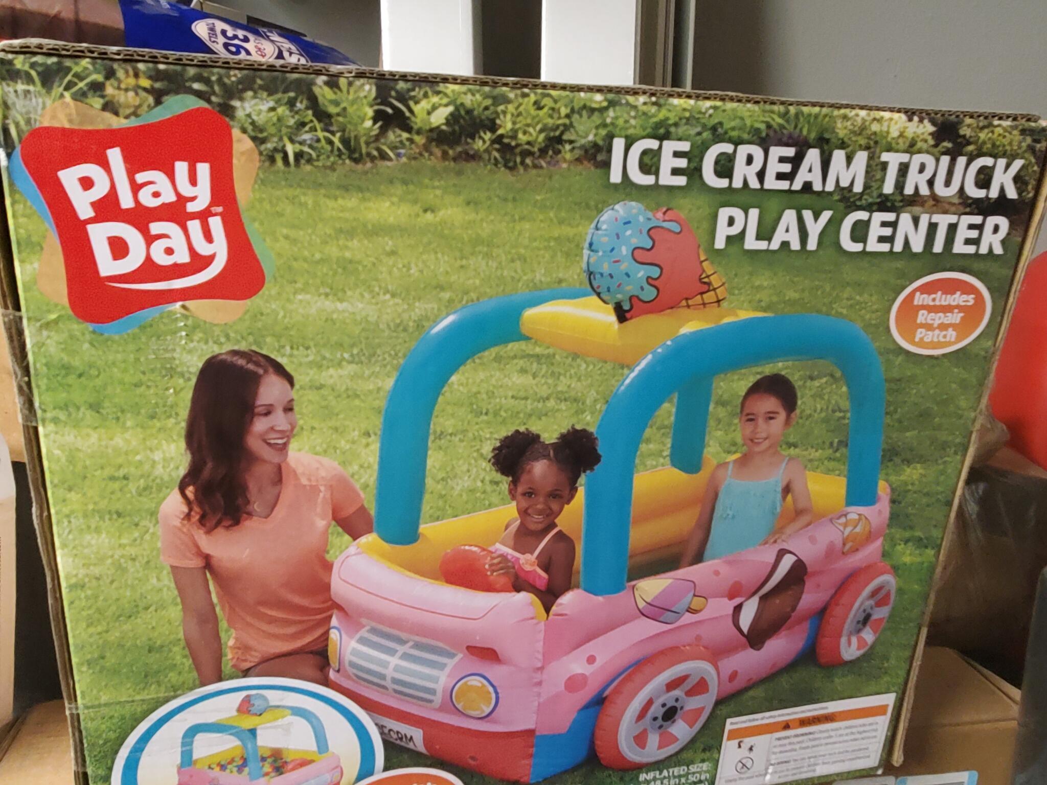 play day inflatable ice cream truck