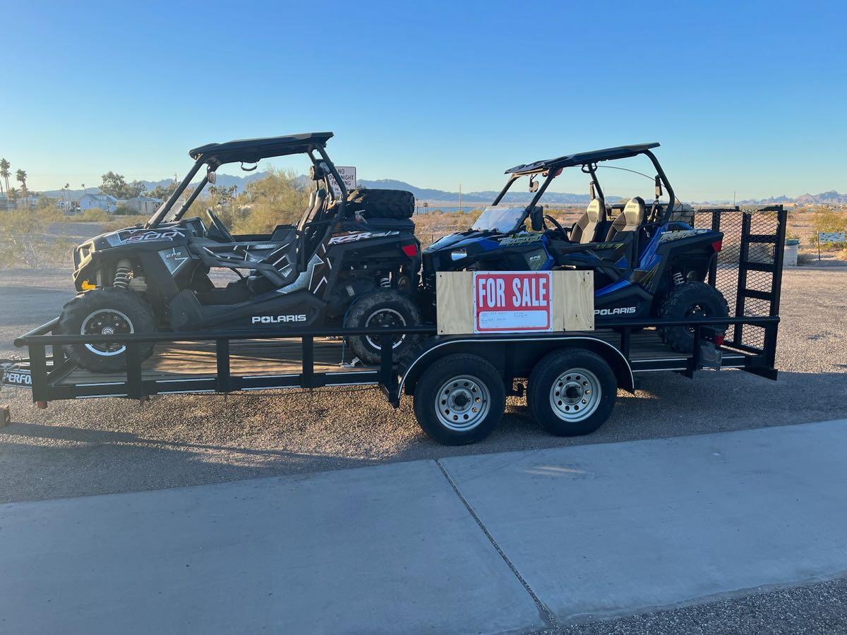 22017 RZR’s with 18 ft trailer. for 23500 in Lake Havasu City, AZ