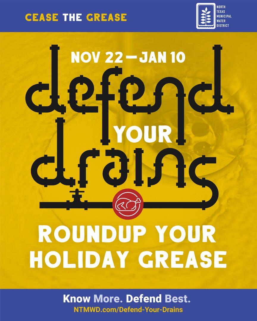 Defend Your Drains - Free Grease Disposal (City of Wylie) — Nextdoor  — Nextdoor