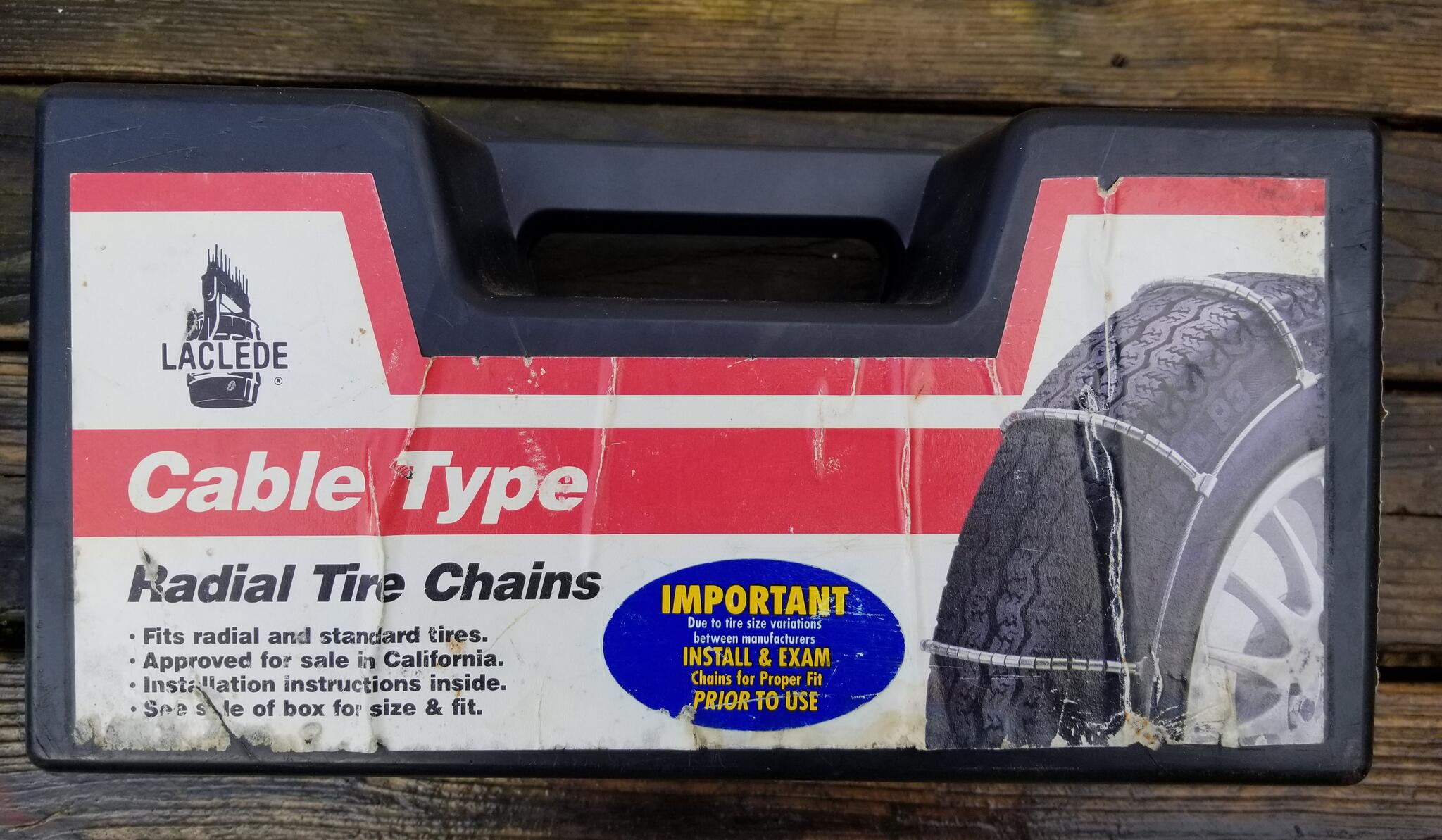 NEW Laclede Cable Radial Tire Chains Car Auto Snow Ice Traction P235