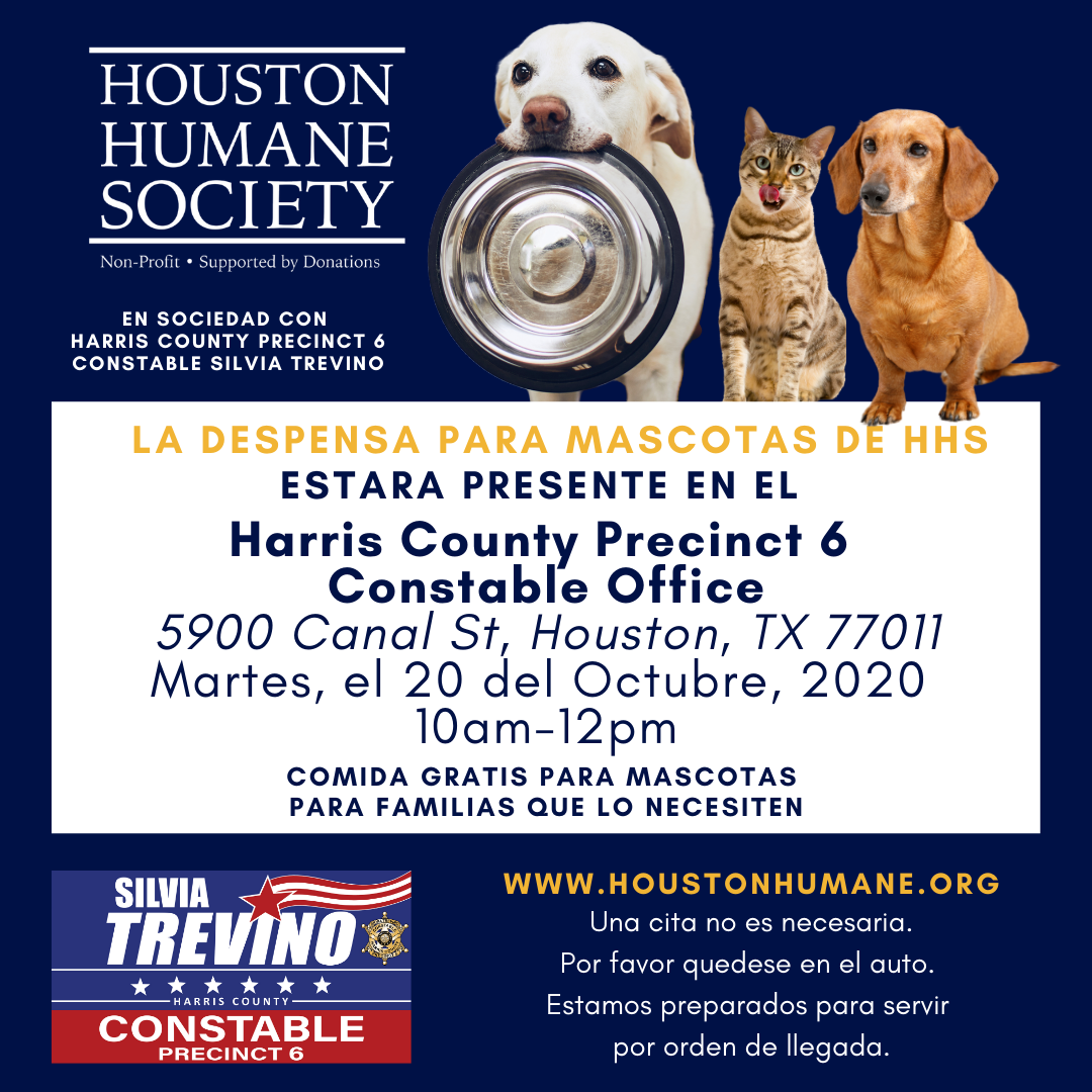 Drive-Thru Pet Food Distribution at 5900 Canal St. (Harris County Constable  Precinct 6) — Nextdoor — Nextdoor