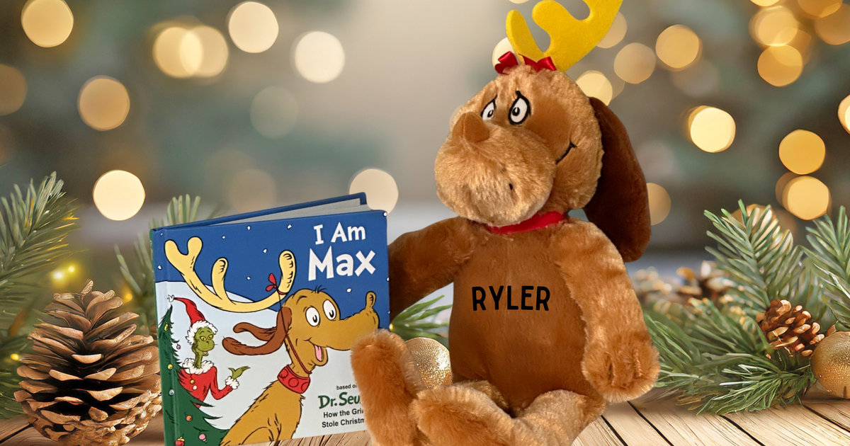 Personalized Max Plush with book Christmas for 20 in Surprise,