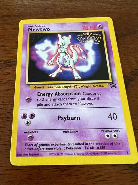 1999 Pokmon Mewtwo Black Star Promo Card W/ Gold Movie WB Stamp For $15 In Albuquerque, NM | For Sale & Free Nextdoor 1999 Pokmon Mewtwo Black Star Promo Card W/ Gold Movie WB Stamp For $15 In Albuquerque, NM | For Sale & Free Nextdoor