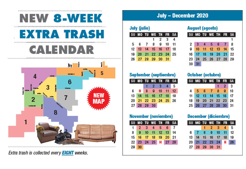 Extra Trash Collection Changing to 8Week Schedule (City of Denver