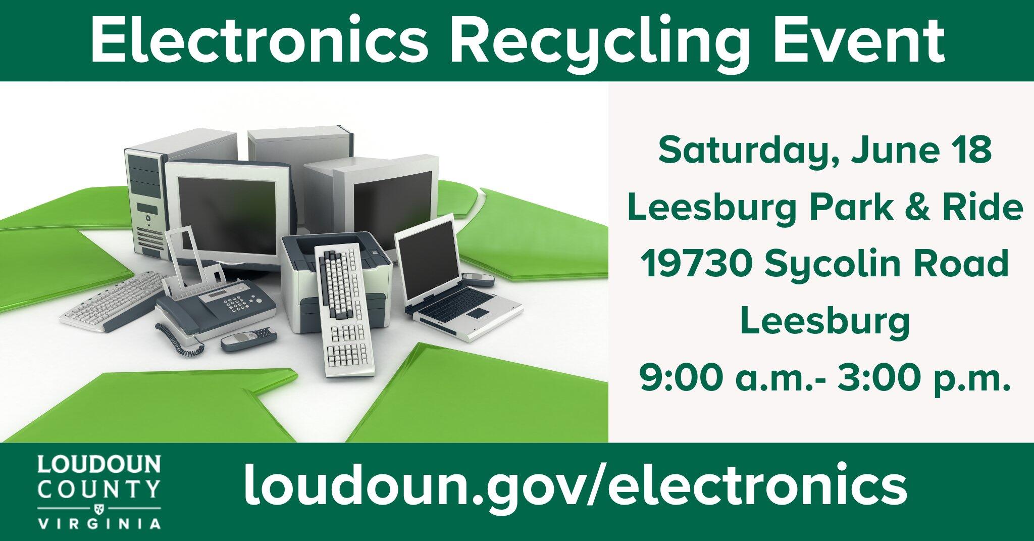 Loudoun County Hosts Electronics Recycling Event June 18 (Loudoun County Government) — Nextdoor
