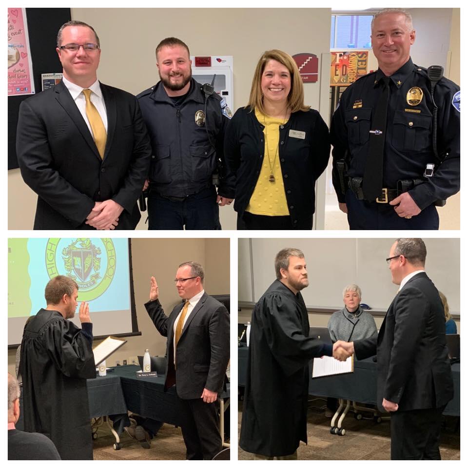 Avon Schools Police Department Chief Sworn In (Avon Police Department