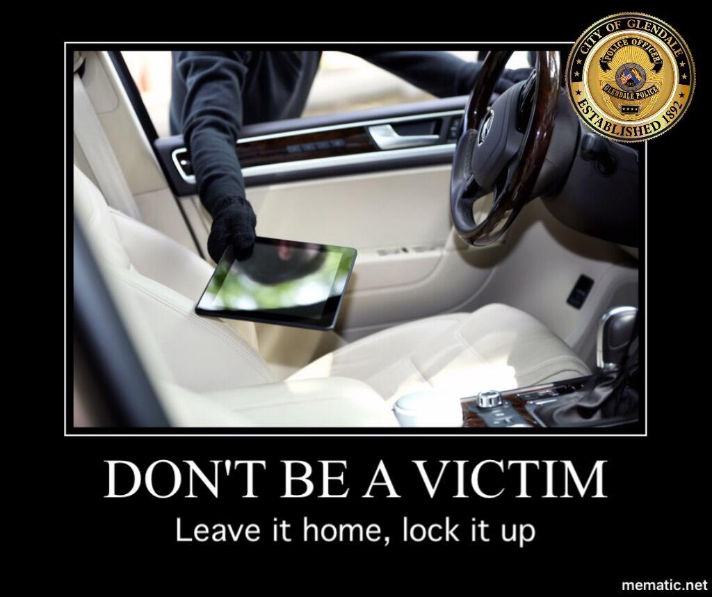 Tips To Help Prevent Car Break Ins Glendale Police Department