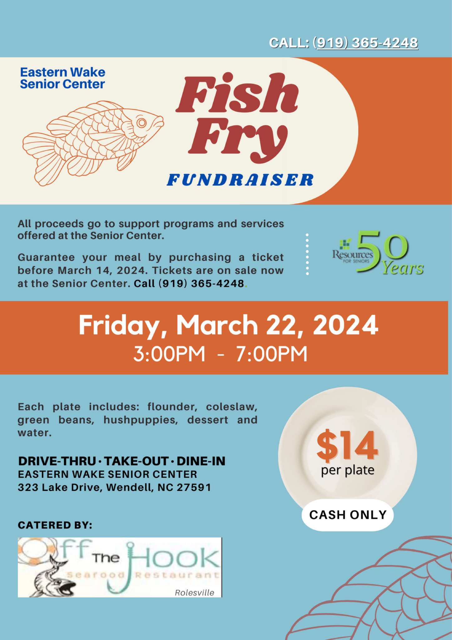 Eastern Wake Senior Center Fish Fry Fundraisee