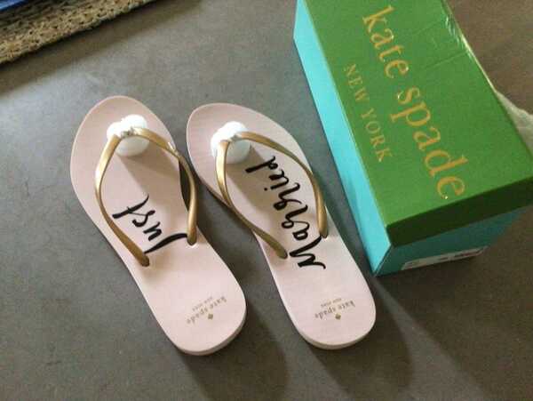Kate spade just married 2025 flip flops
