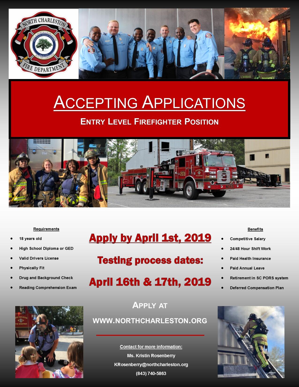 NCFD Conducting a Testing Process (North Charleston Fire Department)  &mdash; Nextdoor — Nextdoor