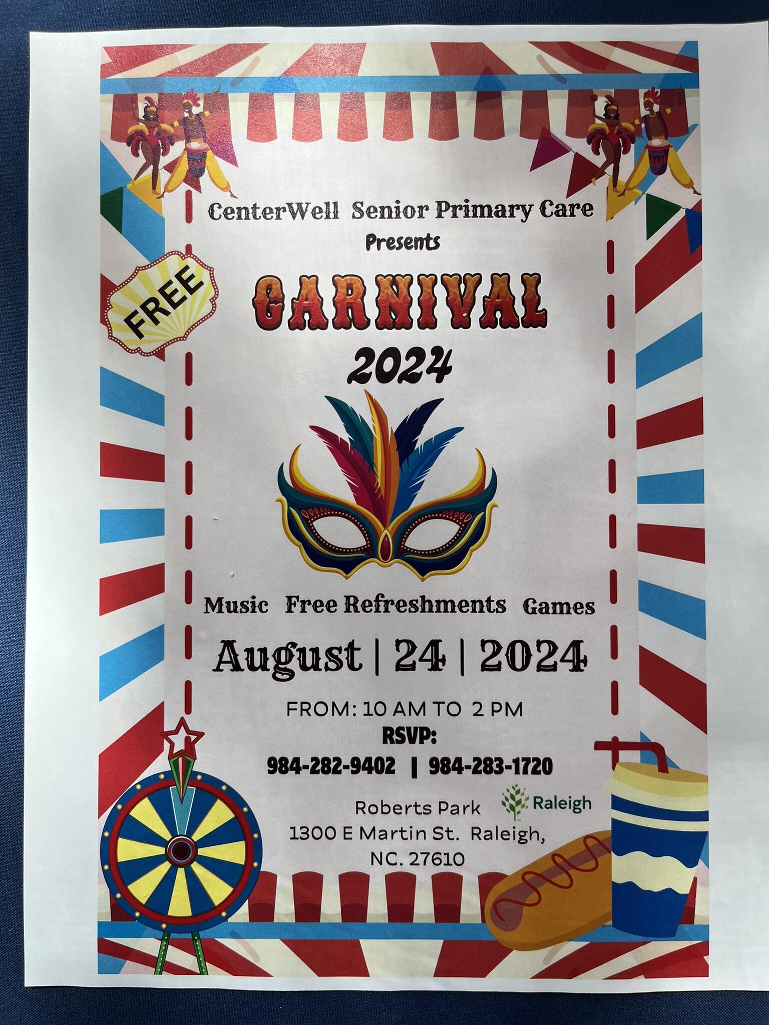 Centerwell Senior Primary Care hosts a Free Carnival at Roberts Park Gym