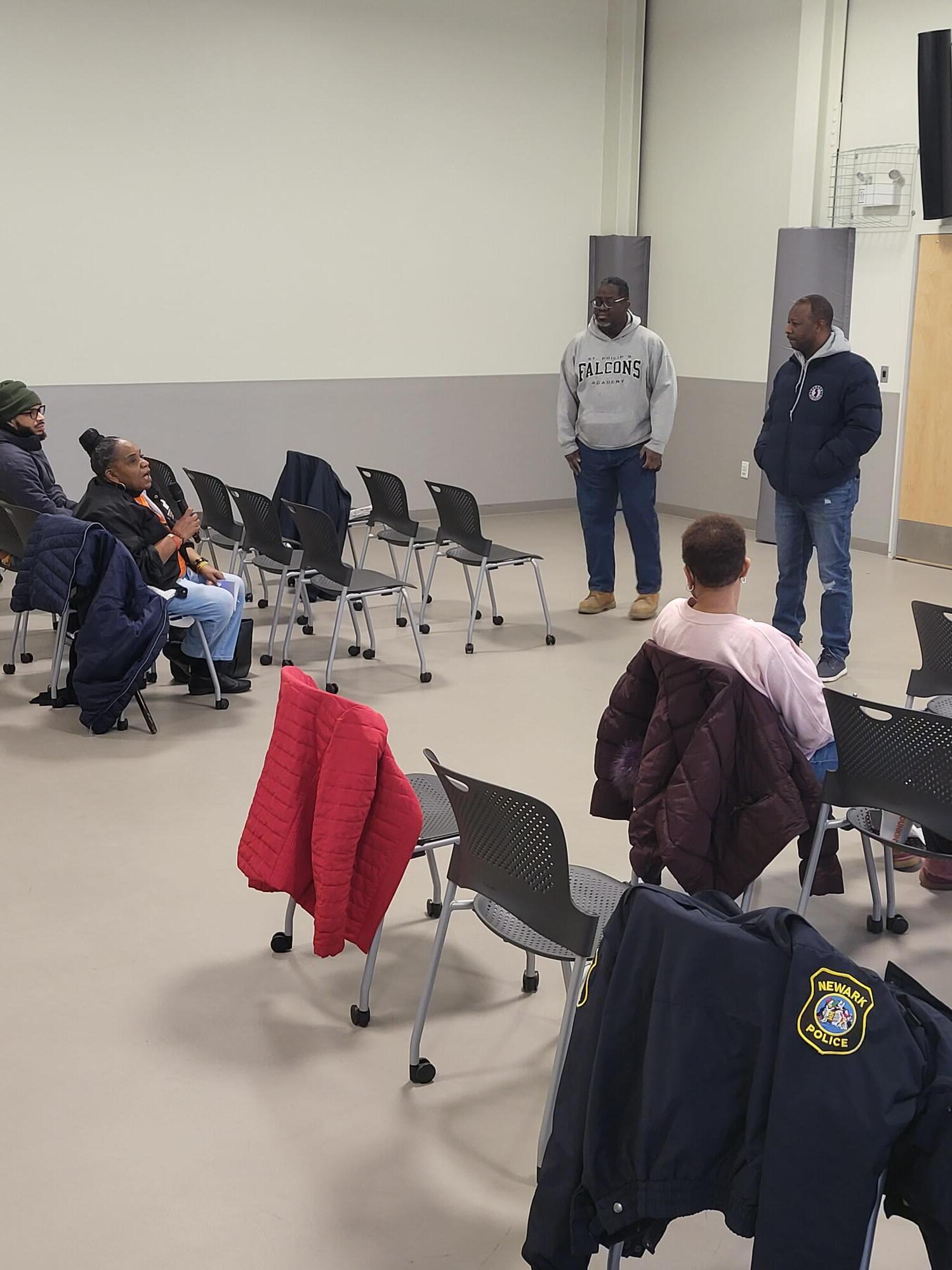 5th Precinct Commanders and Staff Attend Clinton Hill Community Action Meeting (Newark