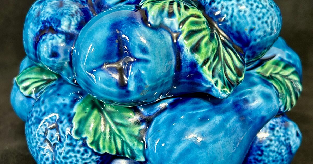 INARCO E2374 MOOD INDIGO BLUE COOKIE JAR- VINATGE for $30 in Perkasie ...
