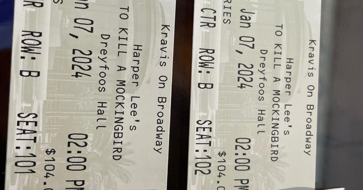  to kill a mockingbird at kravis center for 208 in port st lucie fl