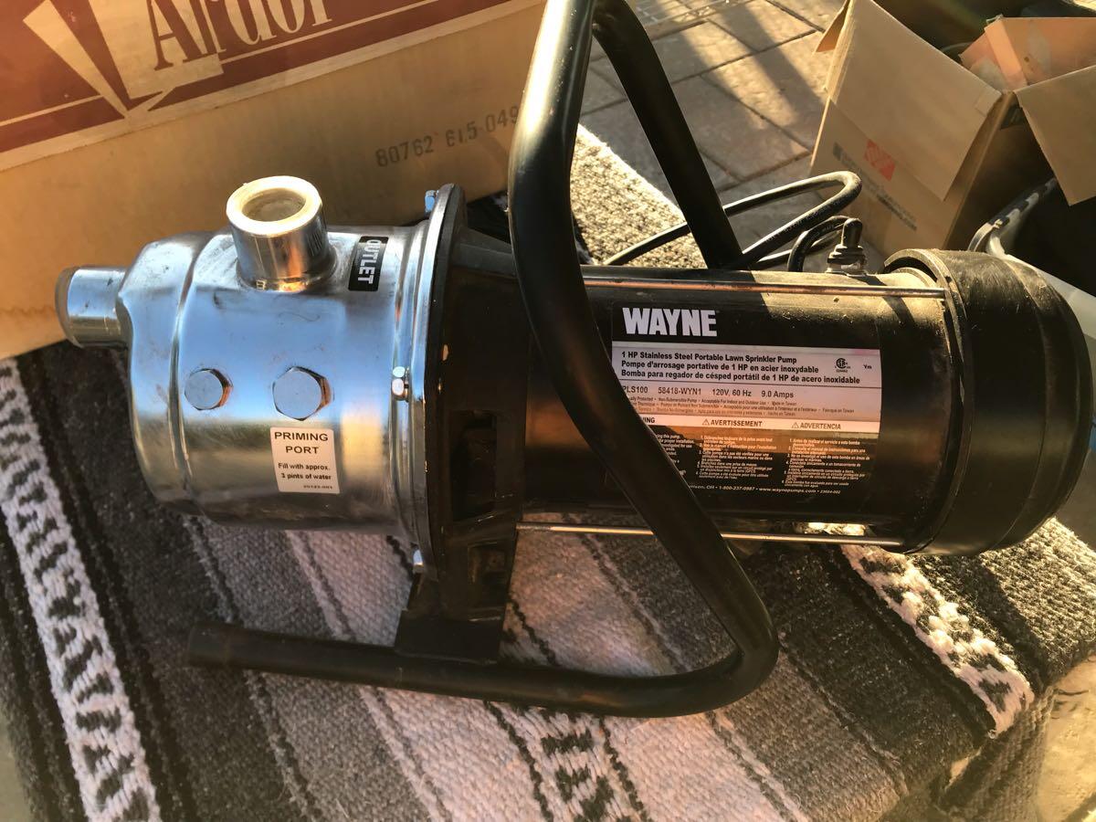 Never Used New HP Stainless Steel Portable Sprinkler Pump $80 For $80 In  San Jose, CA For Sale  Free — Nextdoor