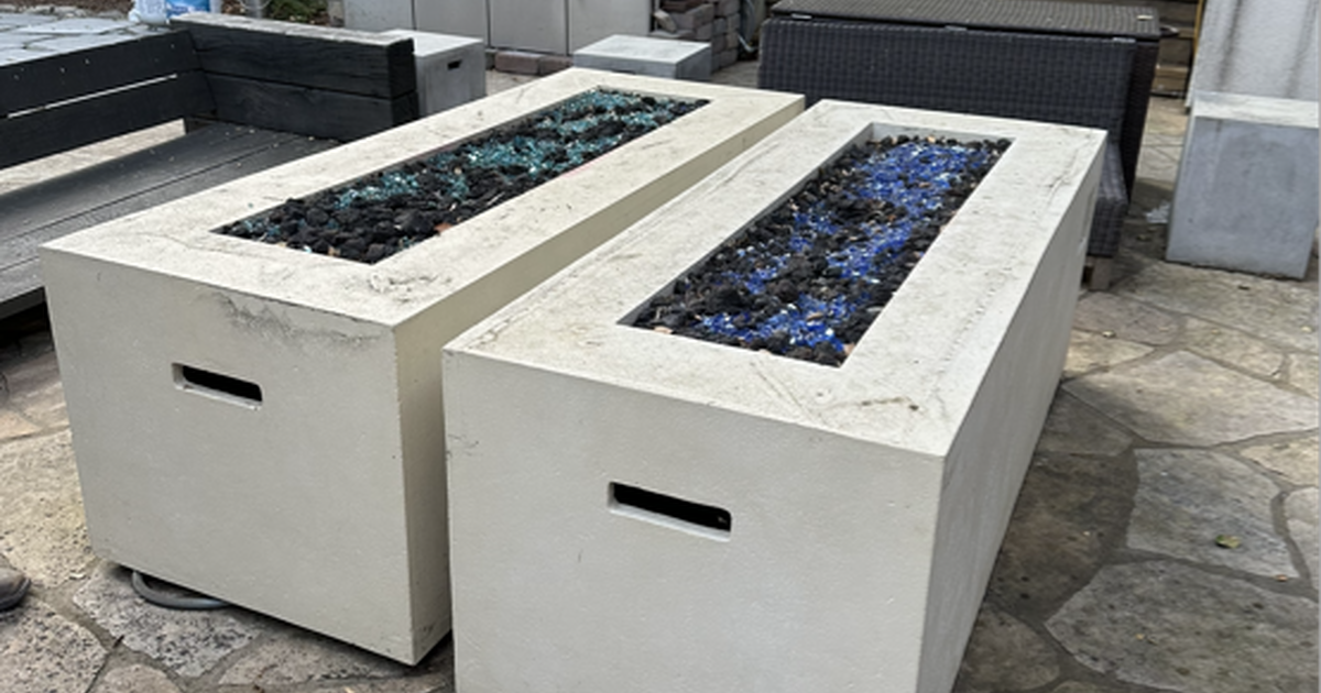 Restoration hardware firepits (set of TWO) for 800 in San Mateo, CA Finds — Nextdoor