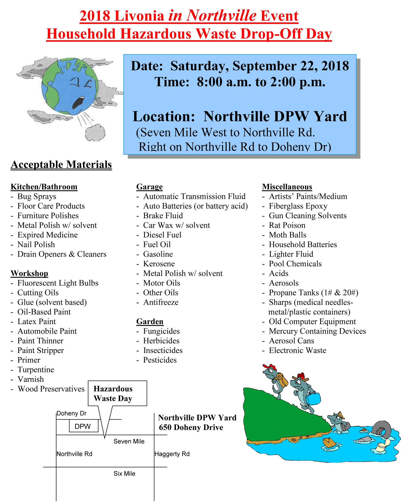 Recycling, Household Hazardous Waste Day and Document Shredding/Tire