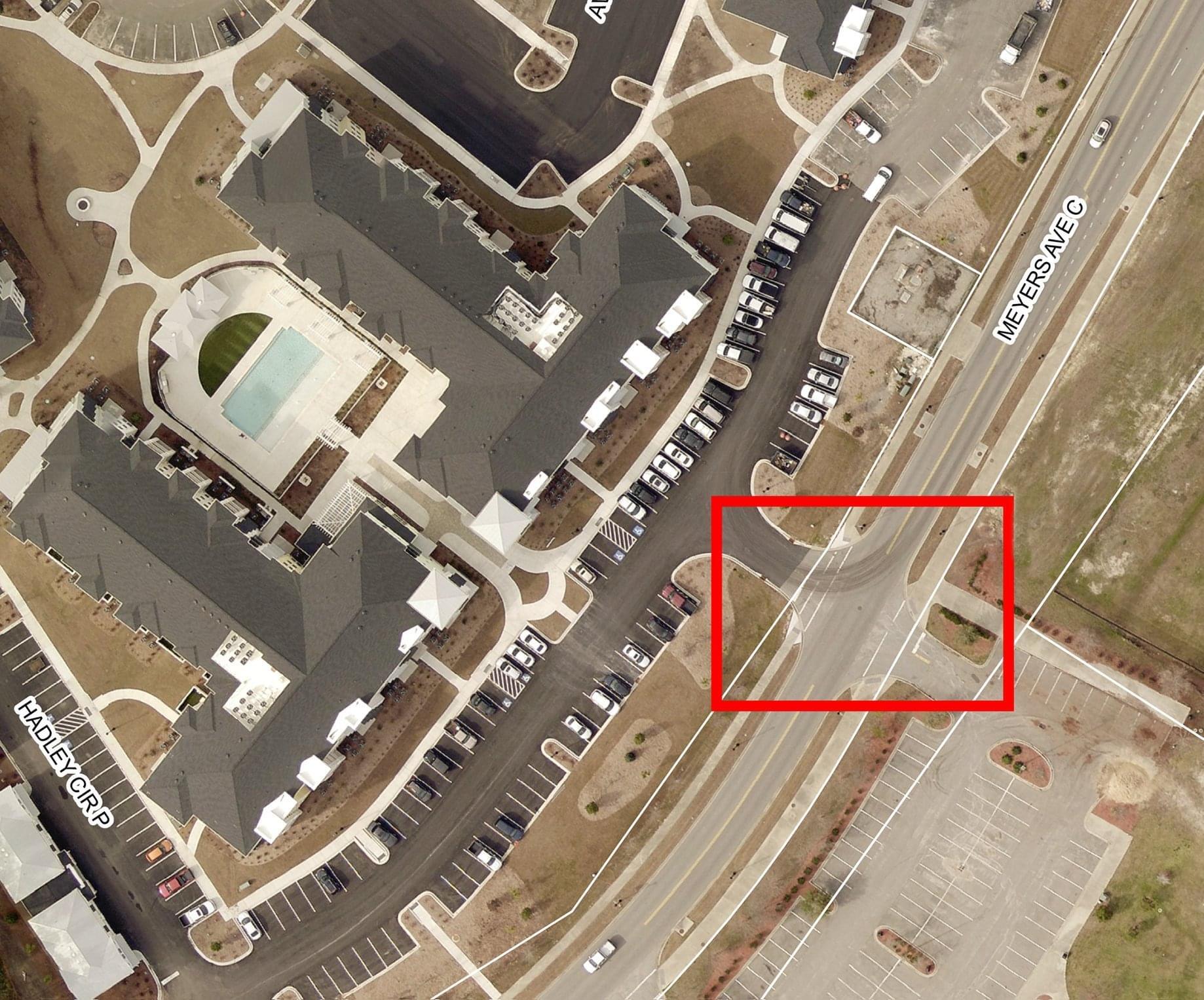 A portion of Meyers Avenue near Myrtle Beach’s Grand Park Athletic