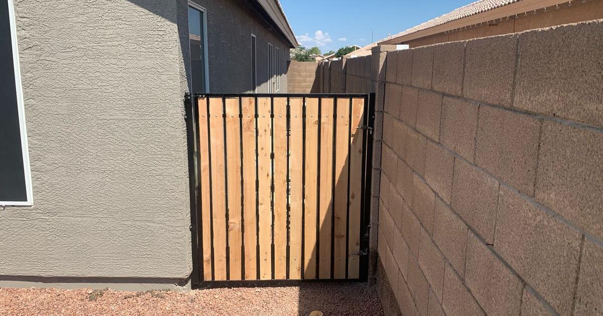 New 4’,5’,6’ gates with wood slats. in Gilbert, AZ Finds — Nextdoor