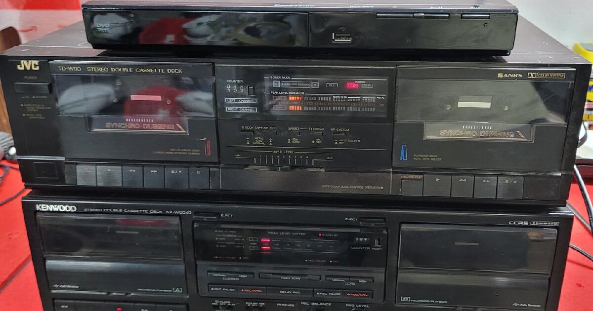 Kenwood and JVC Double Cassette (for repair, sticky gear grease