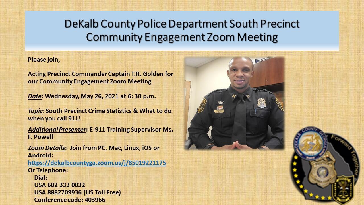 DeKalb County Police Department South Precinct Community Engagement