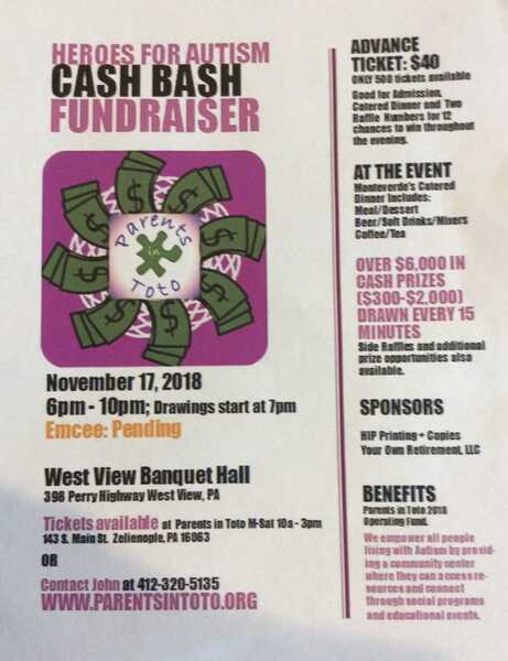 Nov 17 10th Annual Heroes For Autism Cash Bash Benefits Parents In Toto Autism Resource Center Nextdoor Nov 17 10th Annual Heroes For Autism Cash Bash Benefits Parents In Toto Autism Resource Center Nextdoor