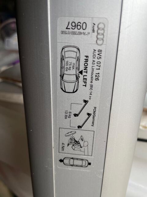 Lightly Used Genuine Audi A3 Roof Bars For £50 In Harlow, Engl&