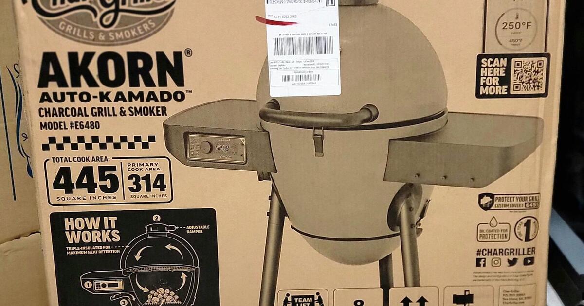 "MoveIn" Sale New CharGriller AKORN Auto Kamado Gray Kamado Charcoal Grill for 330 in Lago