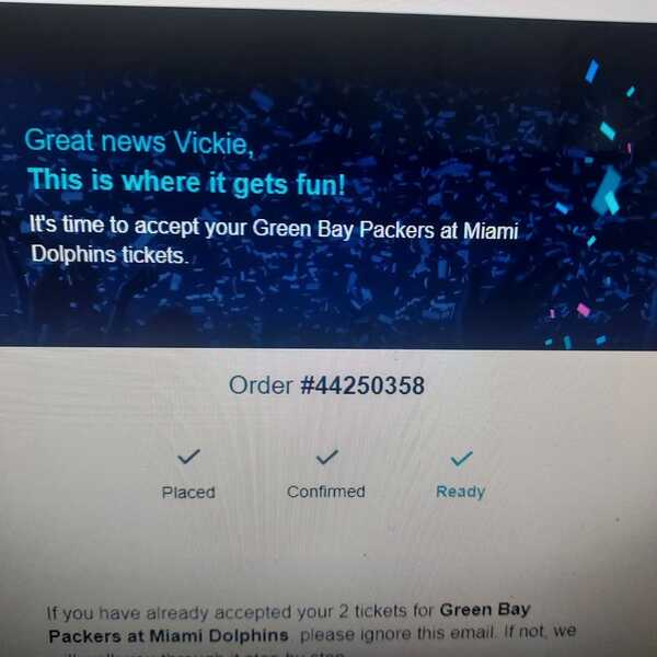 Green Bay Packers v Miami Dolphins For $350 In Ocala, FL