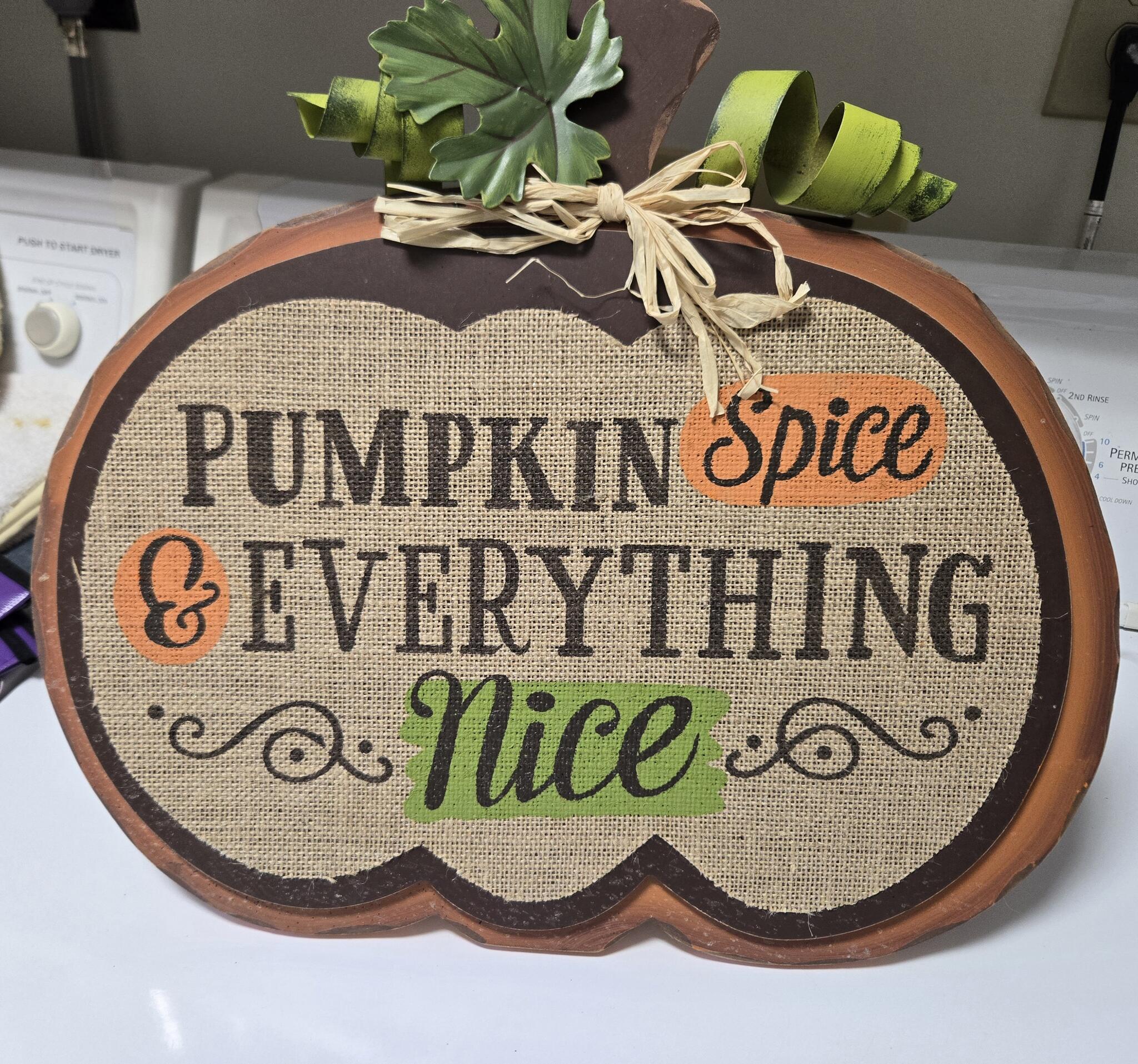 Pumpkin Spice Eyething Nice Sign