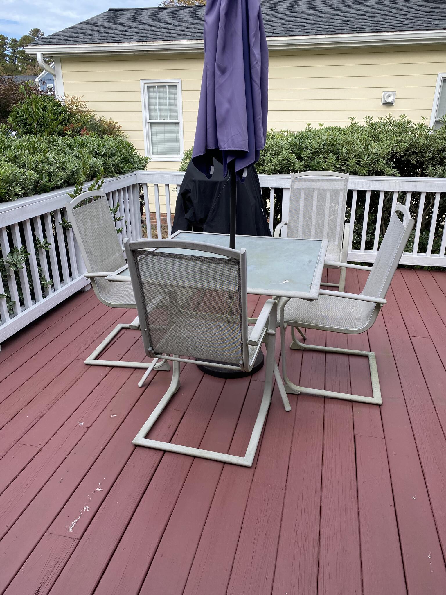 Patio Table Set with Umbrella