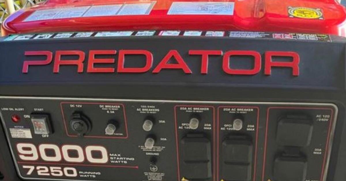 PACKAGE DEAL! Brand New PREDATOR 9000W Portable GeneratorEverything