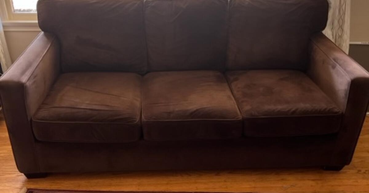 dark brown velvet couch for Free in Seattle, WA For Sale & Free