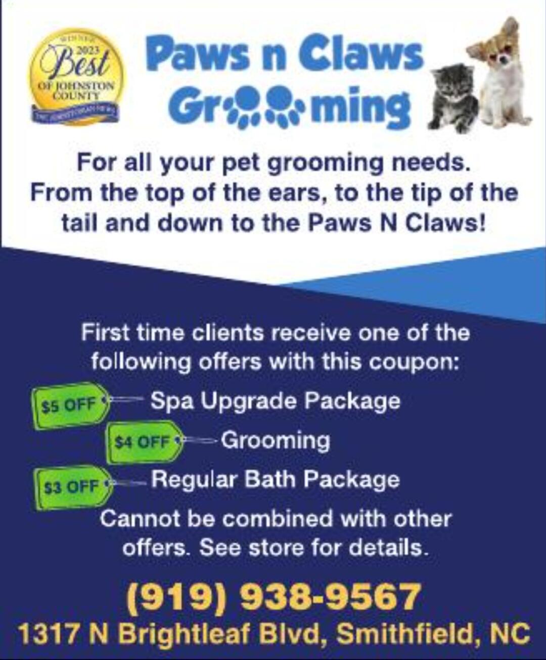 Paws N Claws Grooming Smithfield NC Nextdoor