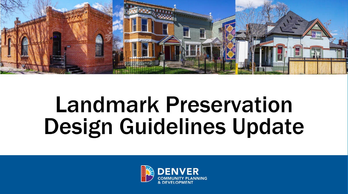 Phase 1 Of The Landmark Preservation Design Guidelines Update Is ...