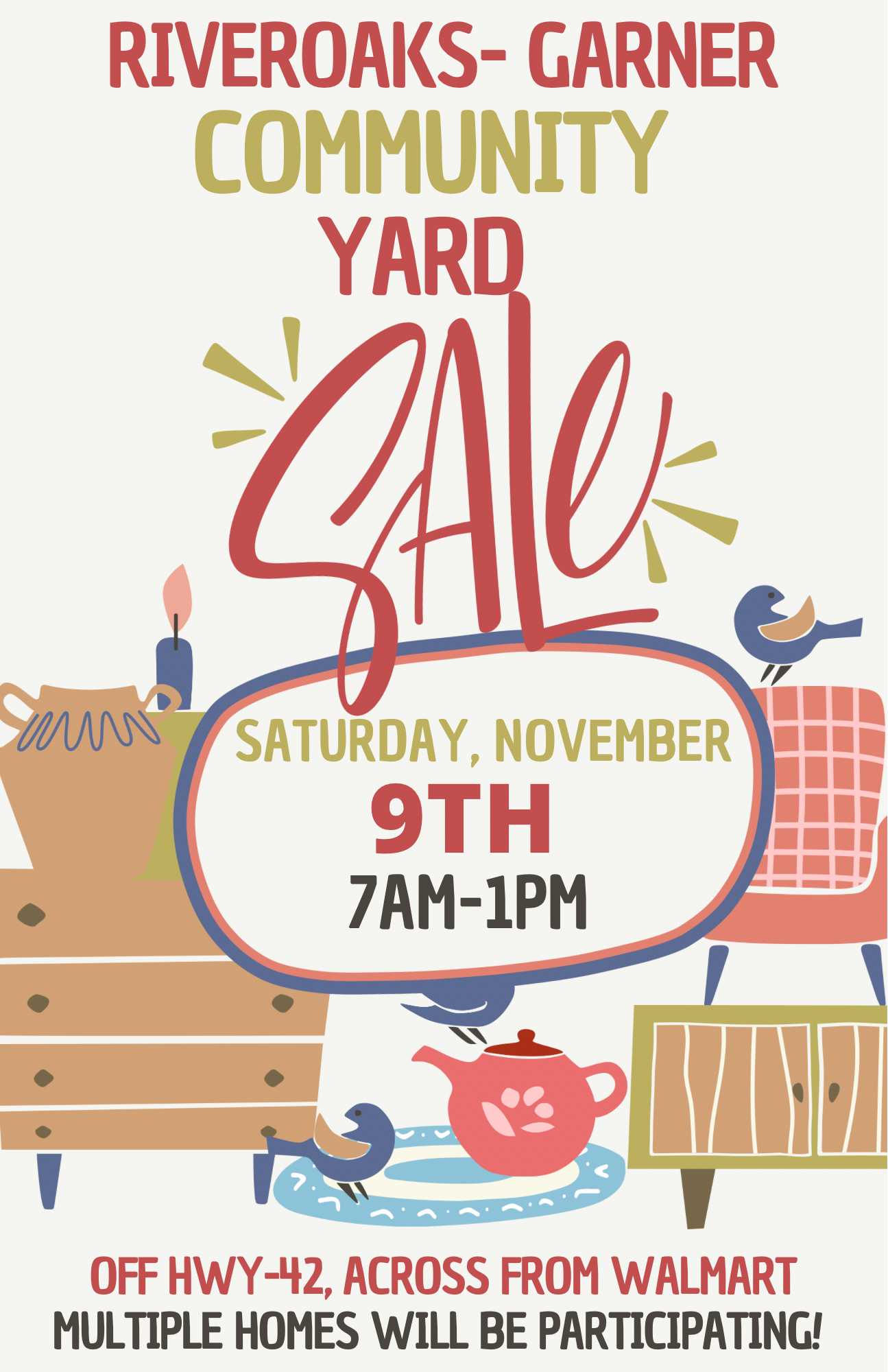 RIVER OAKS GARNER COMMUNITY YARD SALE