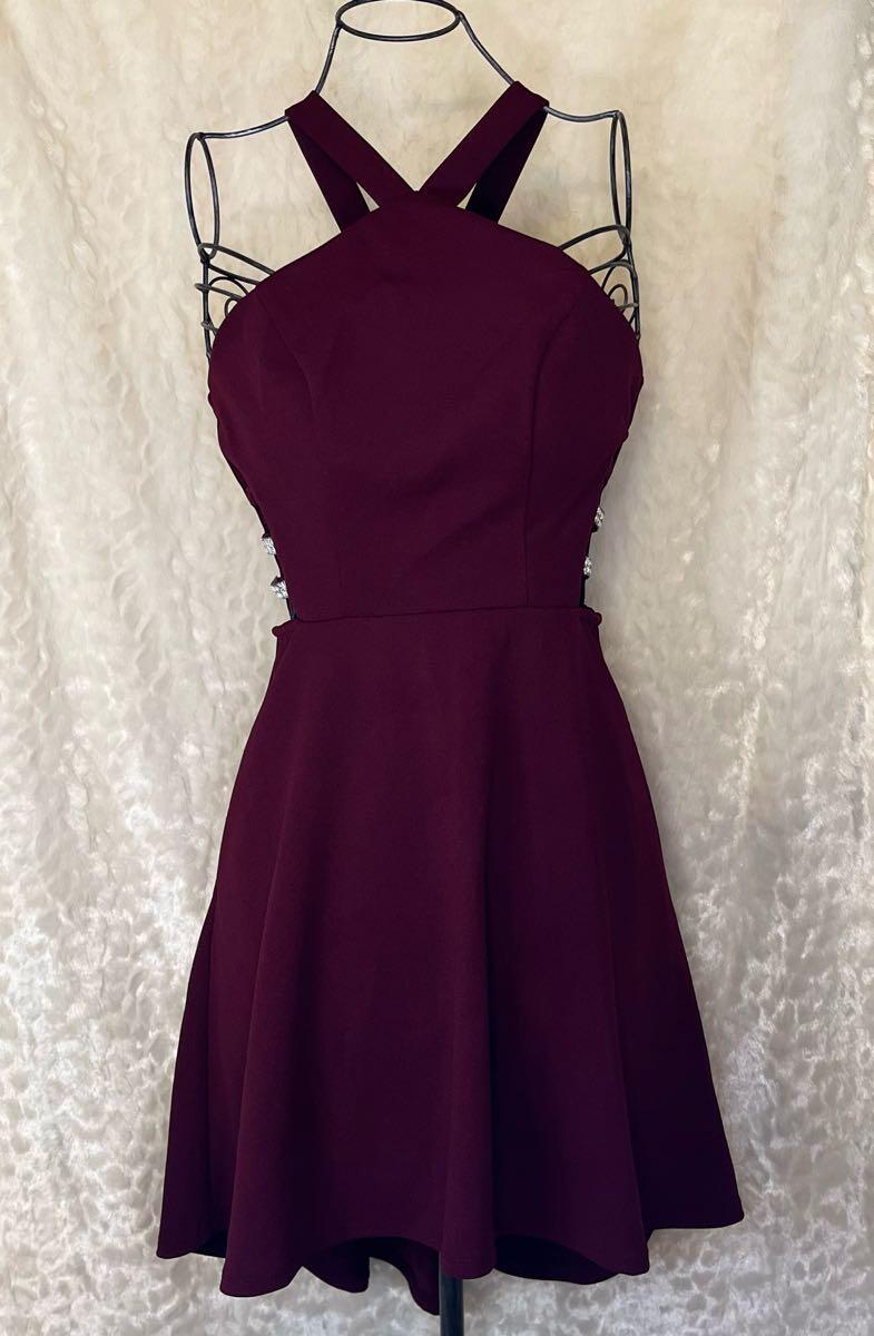 red halter neck satin dress Wine Halter Neck Satin Maxi Dress – Rare London