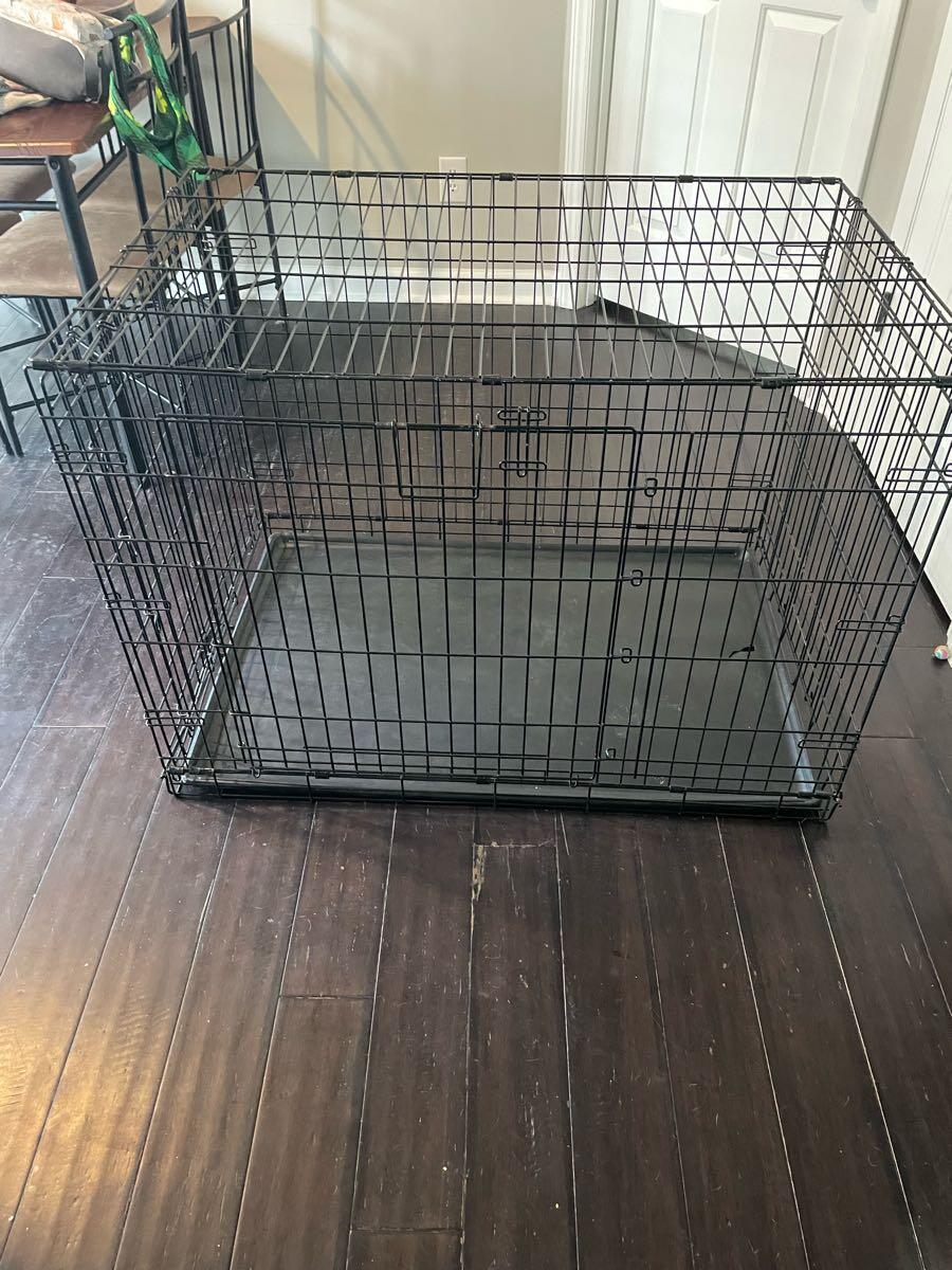 Large Metal foldable Dog Crate