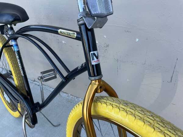 Gold Murray Monterey Beach Cruiser Bike. 26 Inch Gold Wheels