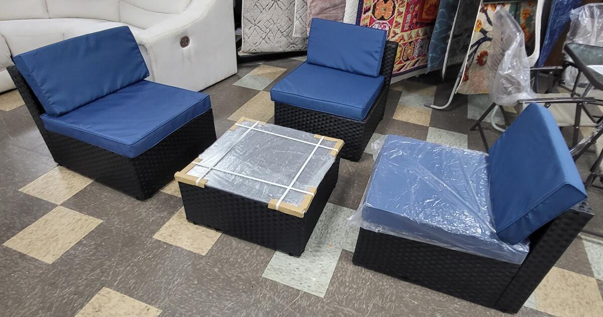 BRAND NEW Kinsunny 4PCs Outdoor Rattan Sectional Sofa Patio Wicker