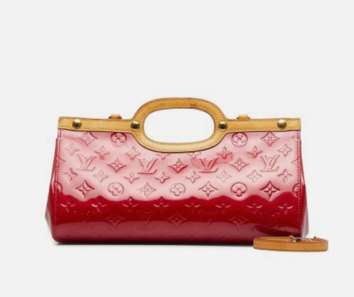 Roxbury patent leather handbag Louis Vuitton Red in Patent leather