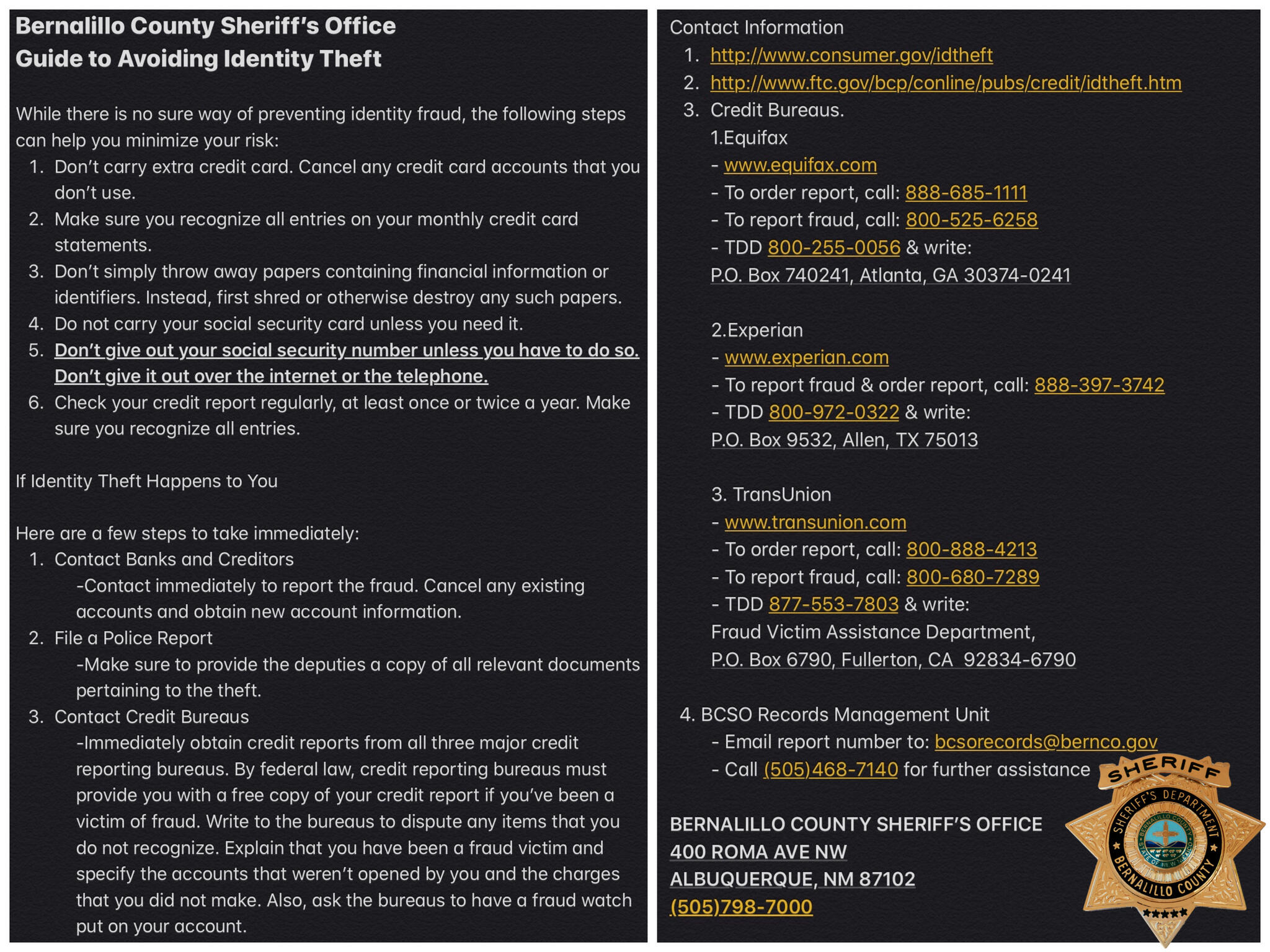 Bernalillo County Arrest List - h7r9onz
