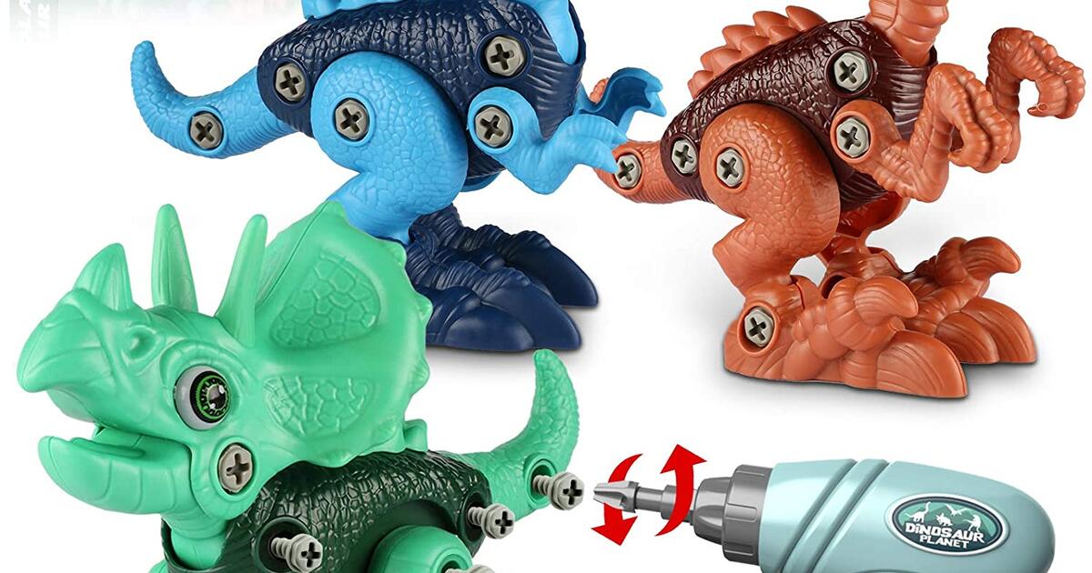 Dinosaur Toys for 3 4 5 6 7 Year Old Boys, Take Apart Dinosaur Toys for