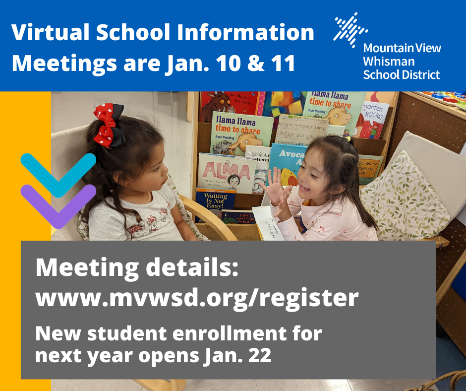 Two important kindergarten meetings next week in the Mountain View