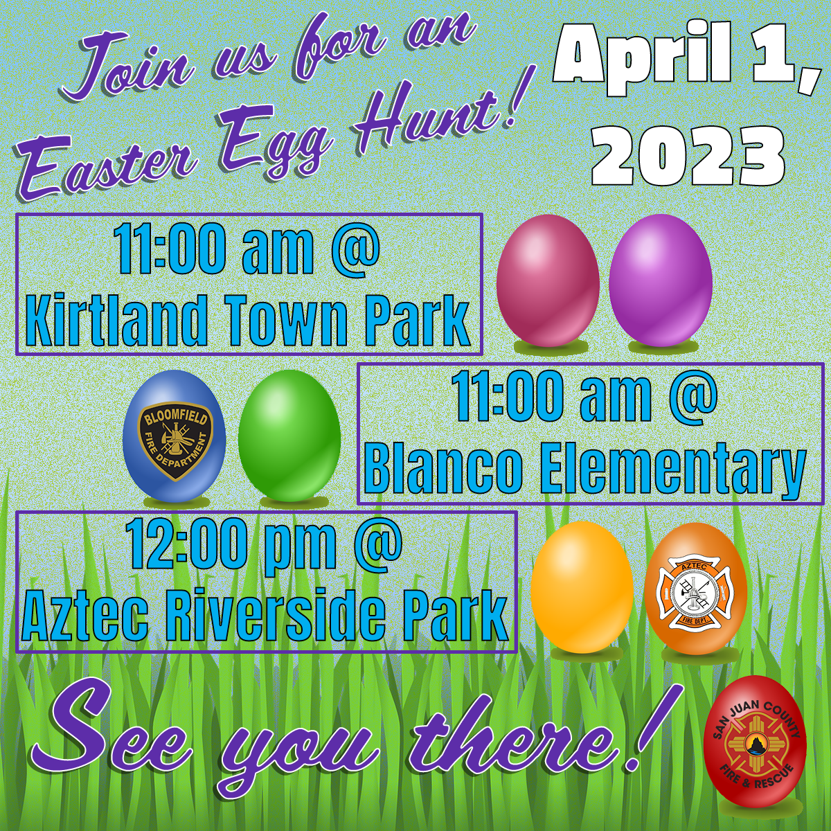 Who is ready for an Easter Egg Hunt?? (San Juan County Fire & Rescue