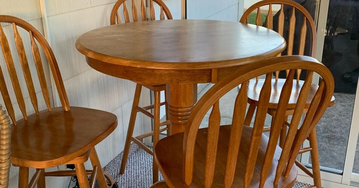 High Top Bar Table With 4 Swivel Stools For 135 In Brick NJ For High Top Bar Table With 4 Swivel Stools For 135 In Brick NJ For