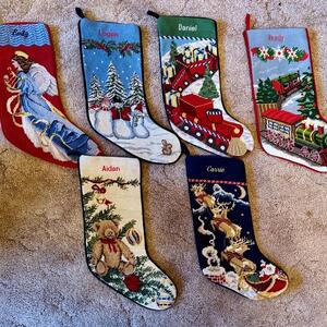 Set of 6 Christmas Stockings