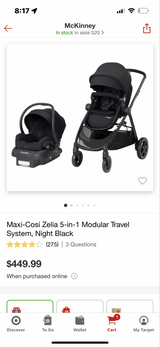 maxi cosi zelia travel system target